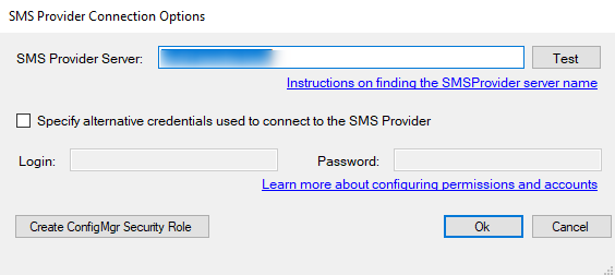 SMS Provider Credentials